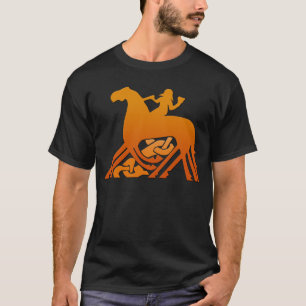 Odin Reiten auf Sleipnir Viking Mythologie T-Shirt
