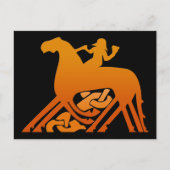 Odin Riding on Sleipnir Viking Mythology Postkarte (Vorderseite)