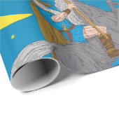 Odin Riding Sleipnir Norse Mythology Viking God Geschenkpapier (Rolleneckpunkt)