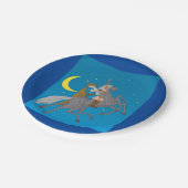 Odin Riding Sleipnir Norse Mythology Viking God Pappteller (Schrägansicht)