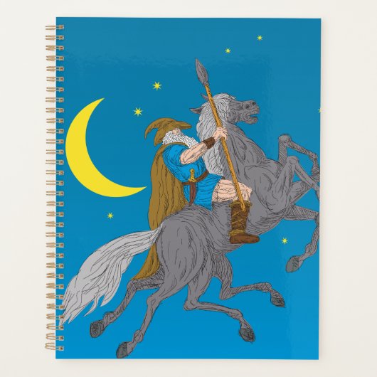 Odin Riding Sleipnir Norse Mythology Viking God Planer (Vorderseite)