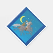 Odin Riding Sleipnir Norse Mythology Viking God Serviette (Ecke)