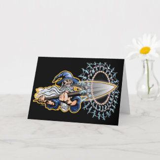 Odin - Runeblast - Greeting Card Karte