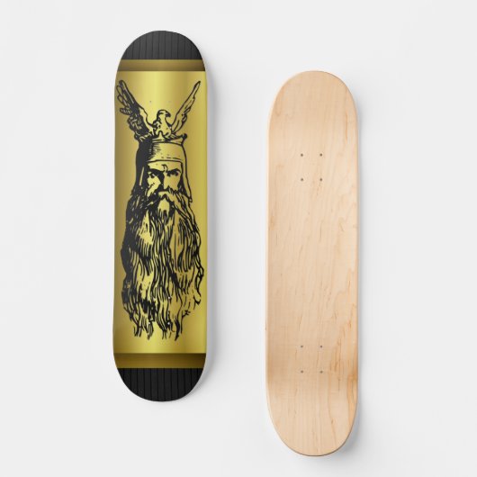 Odin - Skandinavier-Gott Skateboard (Vorderseite)