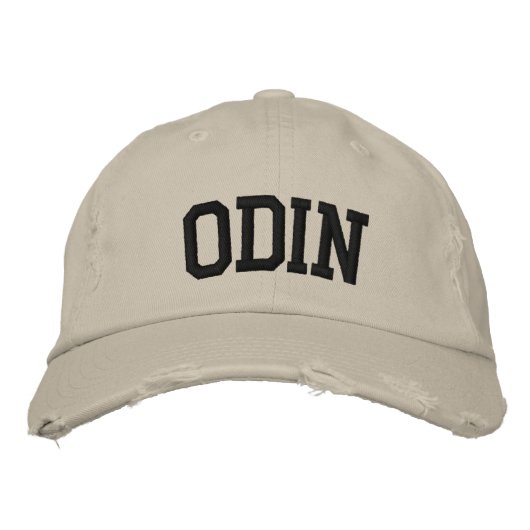 Odin-StickHat Bestickte Baseballkappe (Vorderseite)
