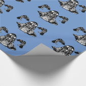 Odin und Raben-Packpapier Geschenkpapier (Ecke)