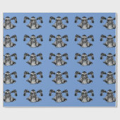 Odin und Raben-Packpapier Geschenkpapier (Flach)