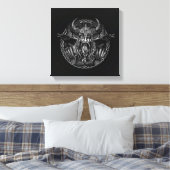 Odin und seine ravens Huginn und Muninn Leinwanddruck (Insitu (Schlafzimmer))