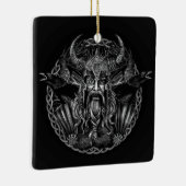 Odin und seins ravens Huginn und Muninn Keramikornament (Rechts)