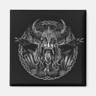 Odin und seins ravens Huginn und Muninn Magnet