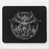 Odin und seins ravens Huginn und Muninn Mousepad (Vorne)