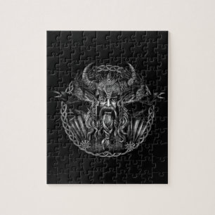 Odin und seins ravens Huginn und Muninn Puzzle