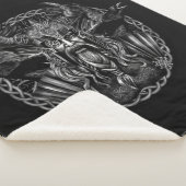 Odin und seins ravens Huginn und Muninn Sherpadecke (3/4)