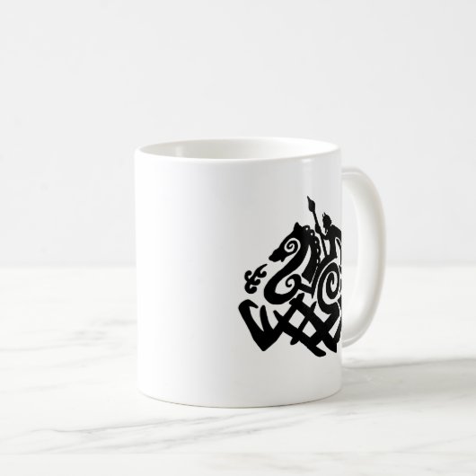 Odin und Sleipnir Kaffeetasse (VorderseiteRechts)