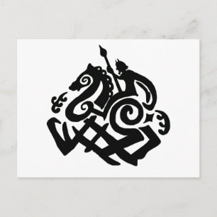 Odin und Sleipnir Postkarte