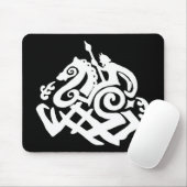 Odin und sleipnir Silhouette Mousepad (Mit Mouse)