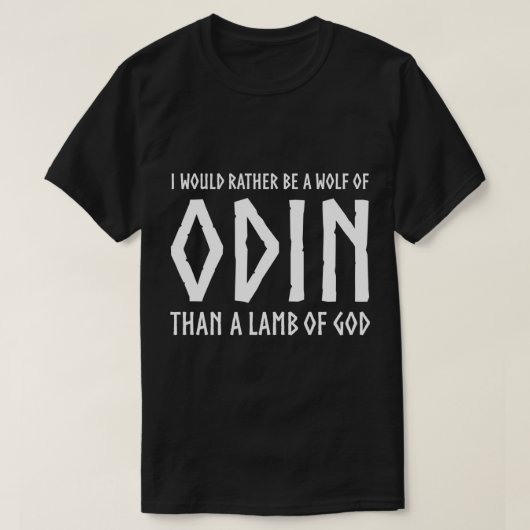 Odin Viking God - Asatru Norse Mythology Viking Ho T-Shirt (Design vorne)
