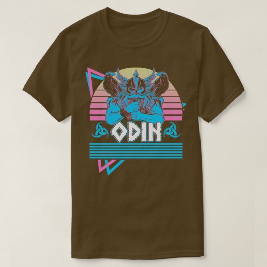 Odin Viking Norse God Valhalla Asgard Norse Mythol T-Shirt (Design vorne)