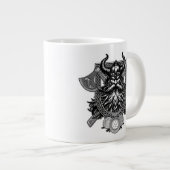 Odin Viking Warrior Jumbo-Tasse (Vorderseite Rechts)