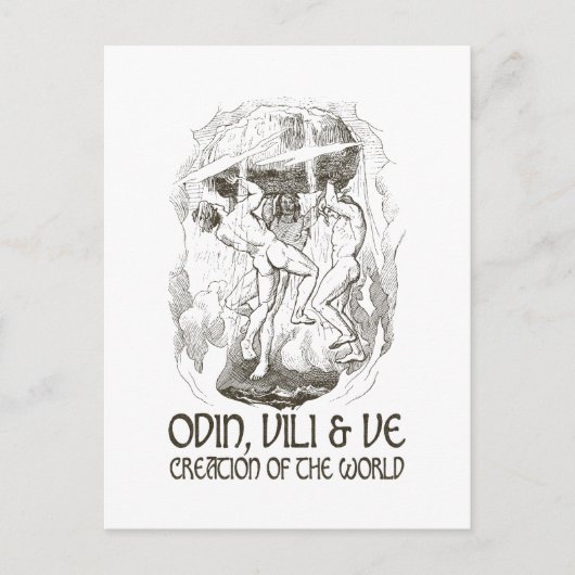 Odin, Vili und Ve Postkarte (Vorderseite)