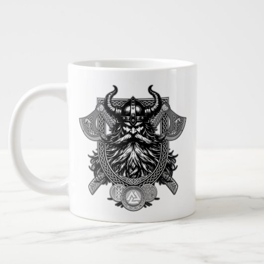 Odin Wikinger Krieger Jumbo-Tasse (Links)