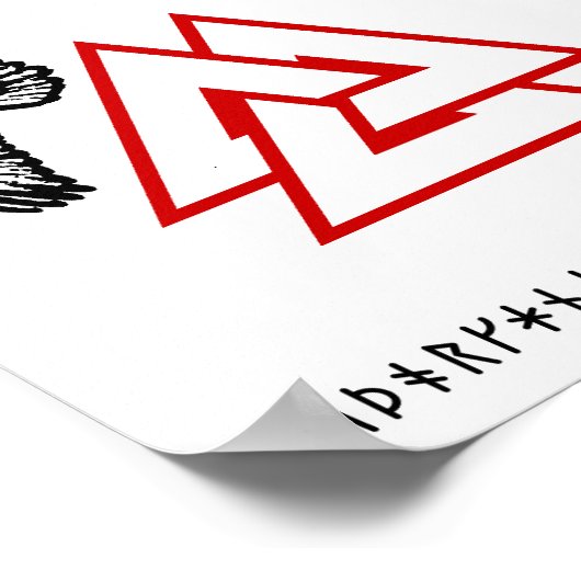 Óðinn Raven Poster (Ecke)