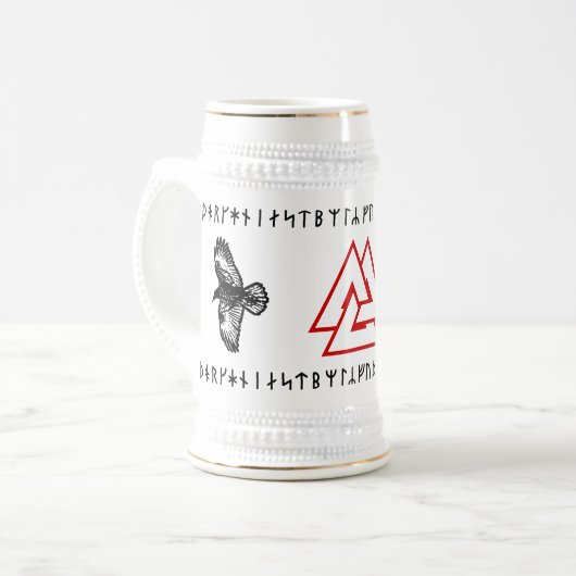 Óðinn Rune Bierglas (Vorderseite Links)