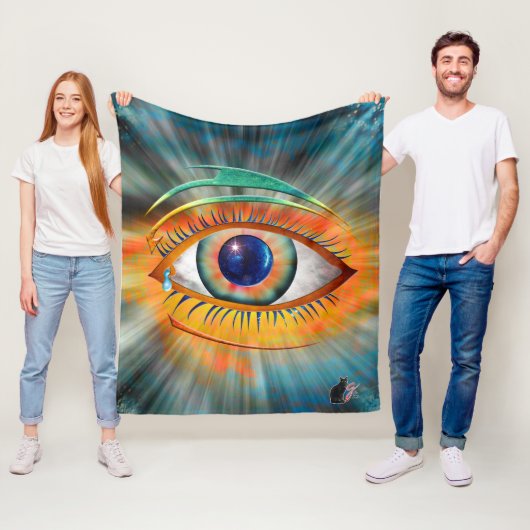 Odins Auge Fleecedecke (Beispiel)
