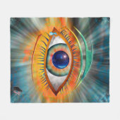 Odins Auge Fleecedecke (Vorderseite (Horizontal))