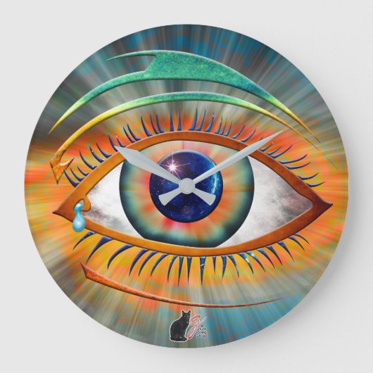 Odins Auge Große Wanduhr (Vorderseite)