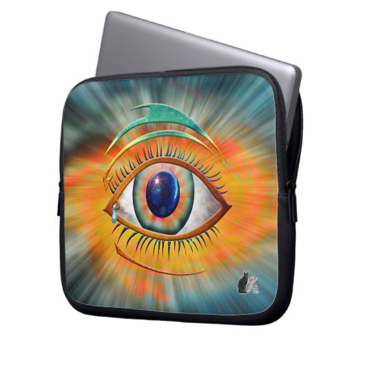 Odins Auge Laptopschutzhülle (Vorderseite Links)