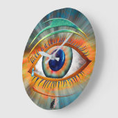 Odin's Eye Große Wanduhr (Winkel)