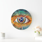 Odin's Eye Große Wanduhr (Zuhause)