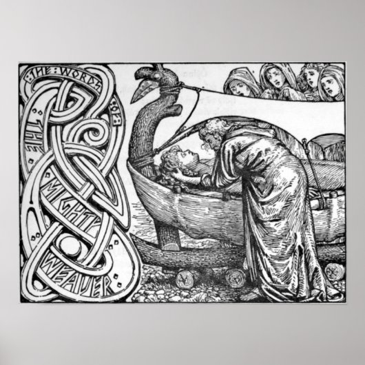 Odins letzte Worte an Baldr Poster (Vorne)