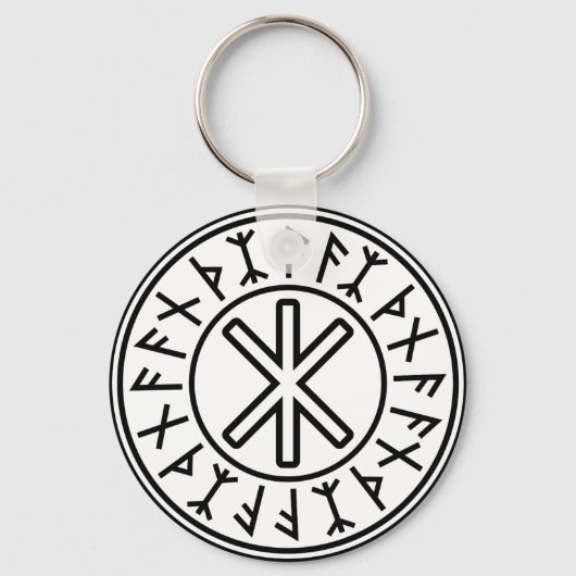 Odin's Protection No.2 (schwarz) Schlüsselanhänger (Vorderseite)