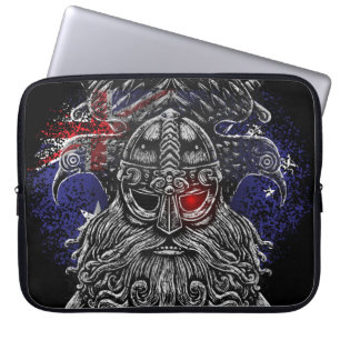 Odins Raben Schwerter Viking Mythologie Australien Laptopschutzhülle