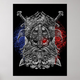 Odins Raben Schwerter Wikinger-Mythologie Frankrei Poster