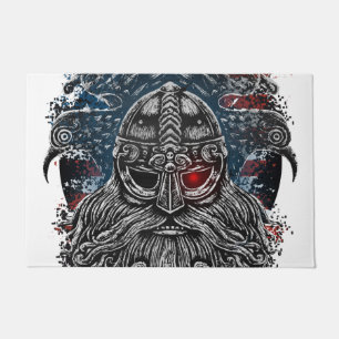 Odins Raben und Schwerter Wikinger-Mythologie USA- Fußmatte