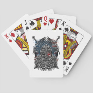 Odins Raben und Schwerter Wikinger-Mythologie USA- Spielkarten