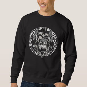 Odins Rabenkrähe Valhalla Nordischer Krieger Nordi Sweatshirt