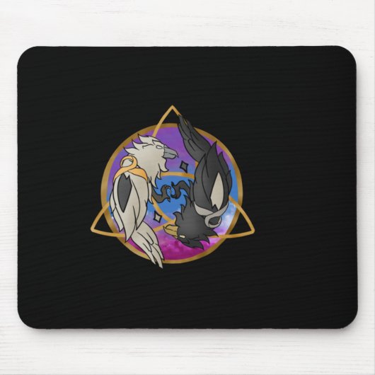 Odin's Raven Astral Design Sticker Mousepad (Vorne)