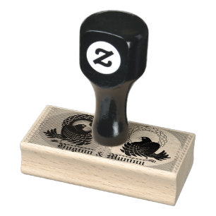 Odin's Ravens Huginn und Muninn Gummistempel