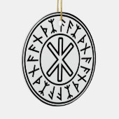 Odins Schutz No.2 (Schwarzes) Keramikornament (Rechts)