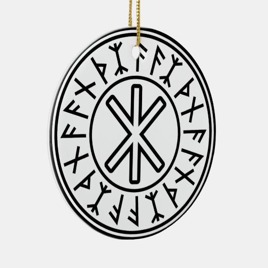 Odins Schutz No.2 (Schwarzes) Keramikornament (Rechts)