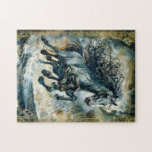 Odins Sleipnir, das achtbeinige Pferd Puzzle (Horizontal)