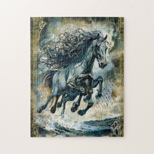 Odins Sleipnir, das achtbeinige Pferd Puzzle (Vertikal)