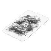 Odins Wölfe von Hand gezogen Magnet (Linke Seite)