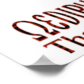 Ödipus und Sphinx Poster (Ecke)