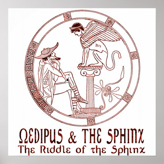 Ödipus und Sphinx Poster (Vorne)