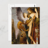 Ödipus und Sphinx Postkarte (Vorne/Hinten)